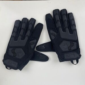 Wolf Tactical Men Black Padded Utility Shooting Gloves Full Finger Combat Gear L